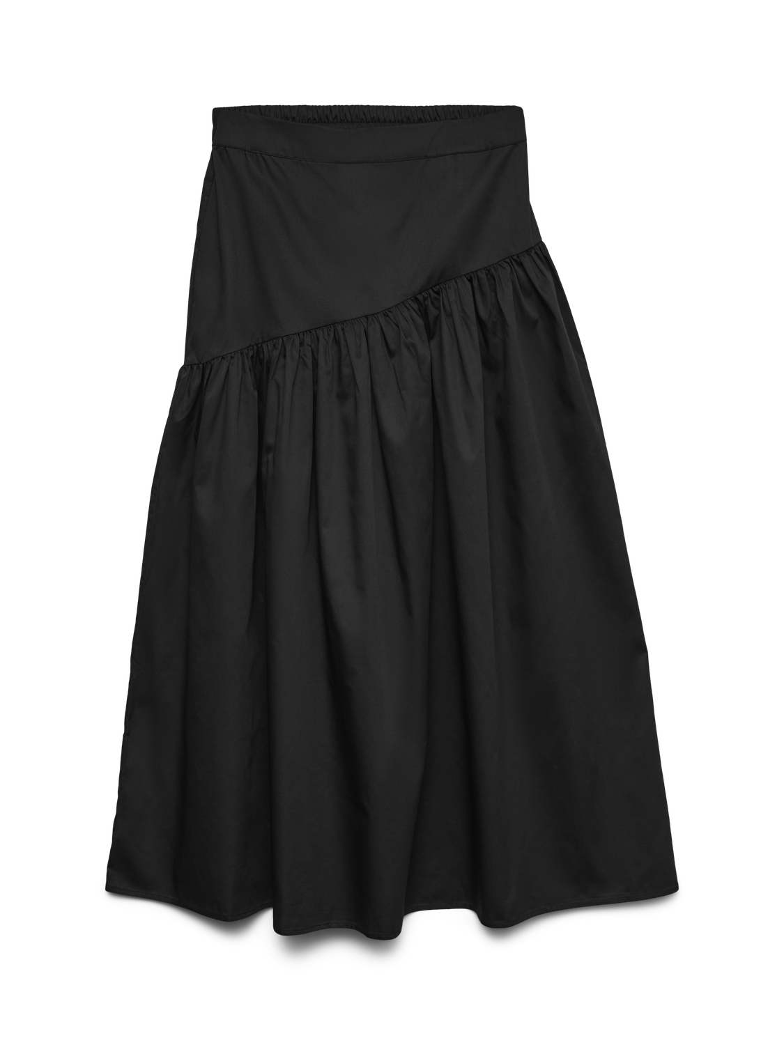 VMTINA ASYMMETRICAL MIDI SKIRT